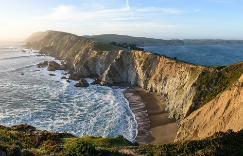 Chimney Rock Trail Point Reyes December 2016 panorama, Point Reyes National Seashore